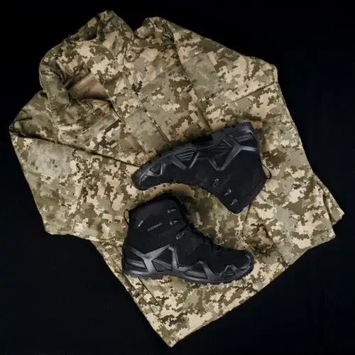 7 - Тактичні черевики Lowa Zephyr MK2 Gore-Tex® MID TF. Чорний