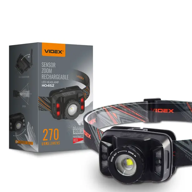 1 - Налобний світлодіодний ліхтар VIDEX 270Lm 5000K