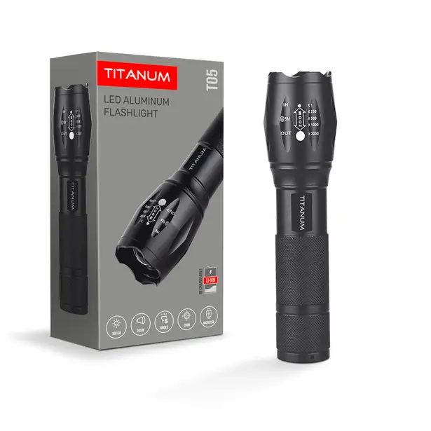 1 - Портативний світлодіодний ліхтарик TITANUM T05 300Lm 6500K