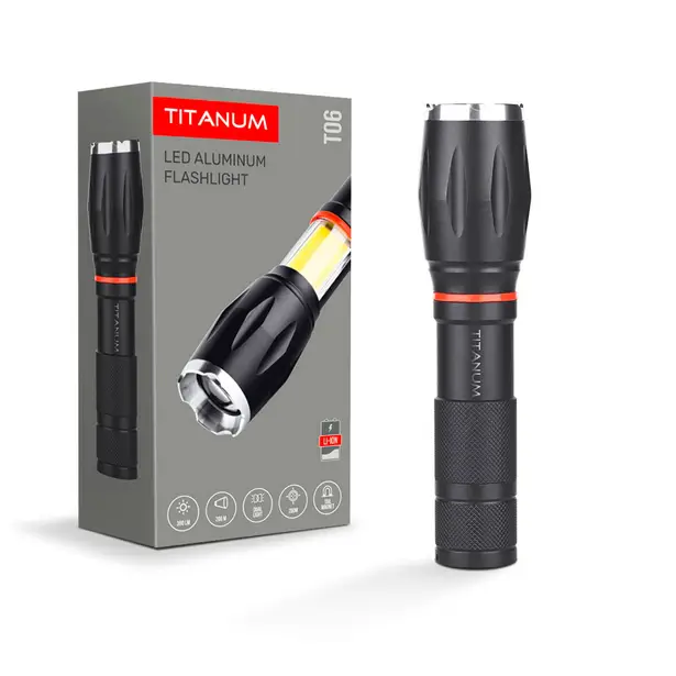 1 - Портативний світлодіодний ліхтарик TITANUM T06 300Lm 6500K