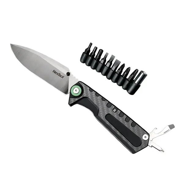 1 - Багатофункціональний ніж Xiaomi NexTool 3 в 1 NE20021 Black (6945064210863)