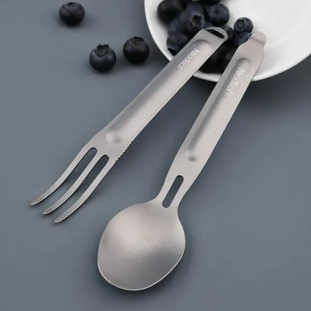 9 - Столовий прилад NexTool Outdoor Spoon Fork NE0124