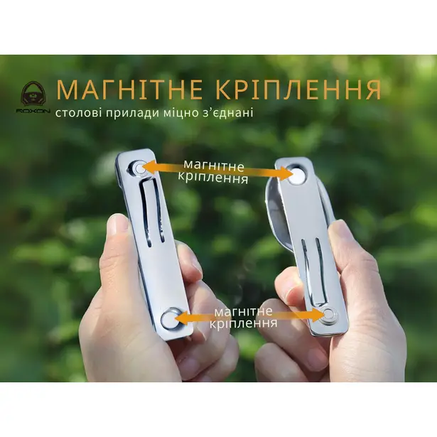 9 - Набір столових приладів Roxon C2 2 in1 (ложка, виделка), нержавіюча сталь