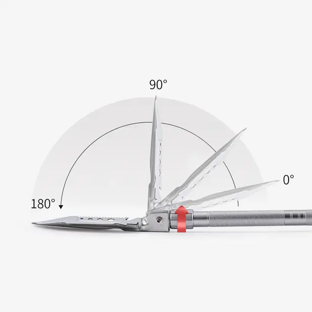 3 - Лопата Naturehike Multifunctional outdoor shovel NH20GJ002. Сірий