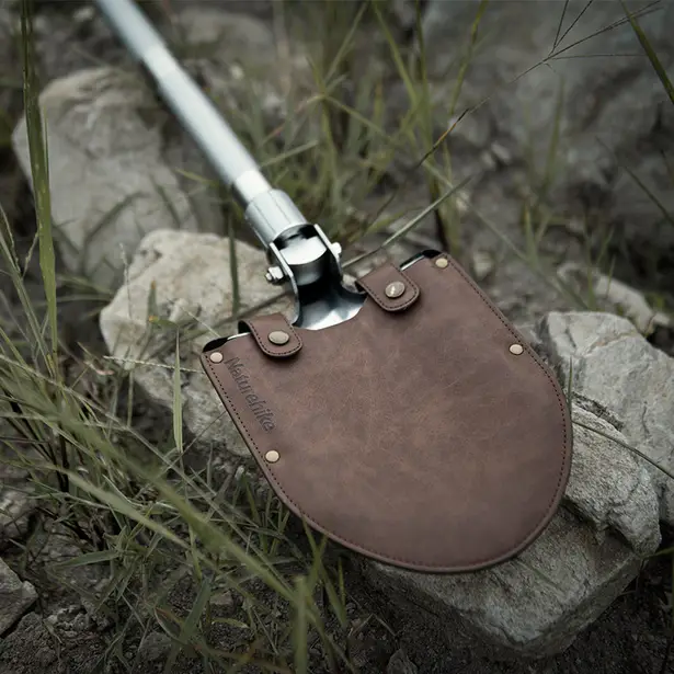 6 - Лопата Naturehike Multifunctional outdoor shovel NH20GJ002. Сірий