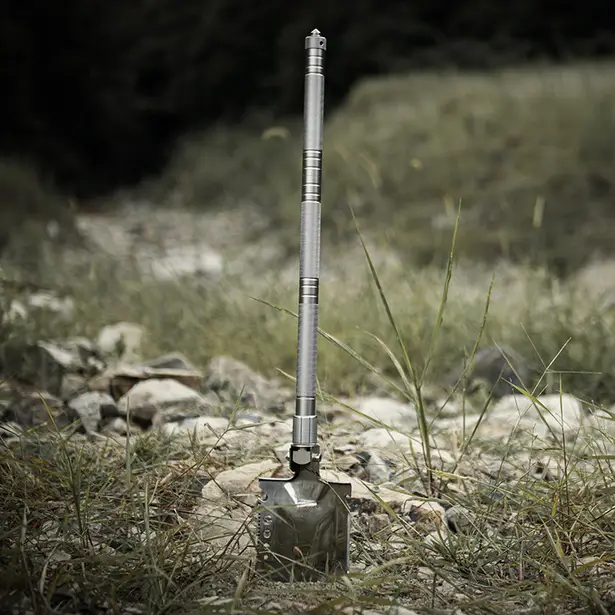 9 - Лопата Naturehike Multifunctional outdoor shovel NH20GJ002. Сірий