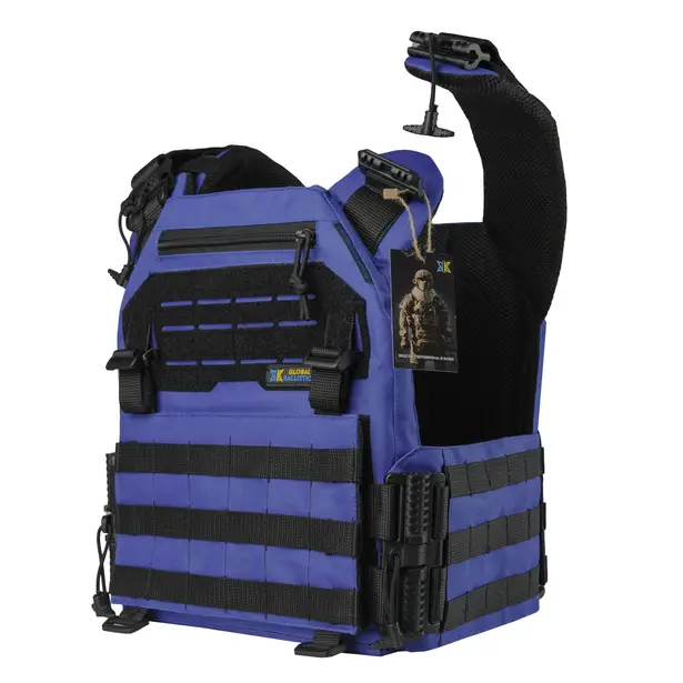 5 - Плитоноска Warmor Gen.3 Pro з системою швидкого скидання. Molle. Колір Синій