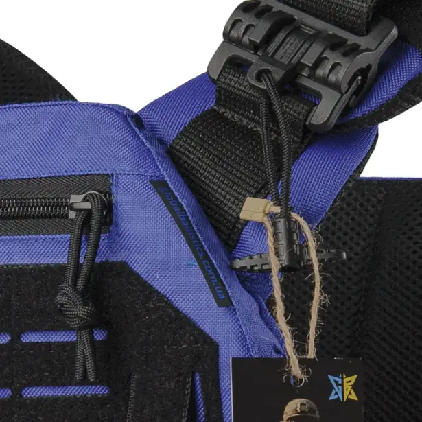 11 - Плитоноска Warmor Gen.3 Pro з системою швидкого скидання. Molle. Колір Синій
