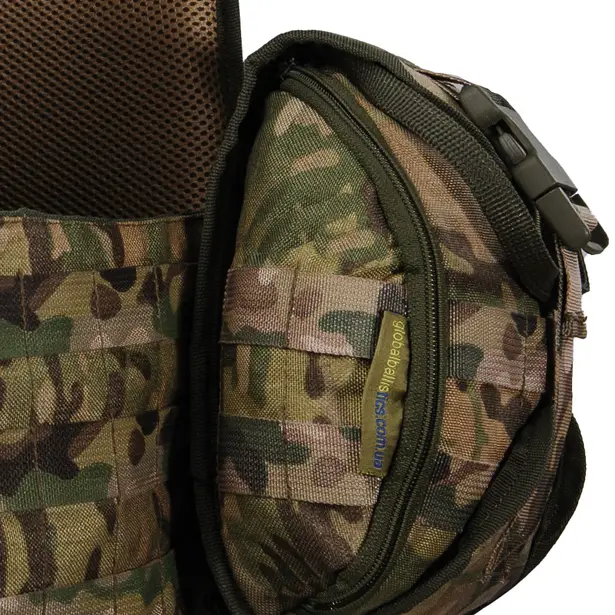 8 - Плитоноска Ares Gen.2. (Комплект 7 підсумків) з системою швидкого скидання. Molle. Колір Мультикам