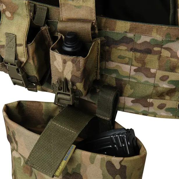 9 - Плитоноска Ares Gen.2. (Комплект 7 підсумків) з системою швидкого скидання. Molle. Колір Мультикам