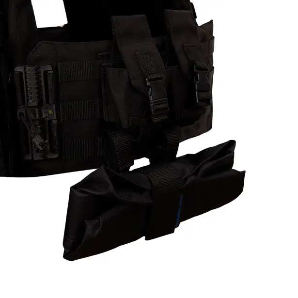 10 - Плитоноска Warmor Gen.3 Pro Max. Система швидкого скидання. (Комплект 7 підсумків). Колір Чорний