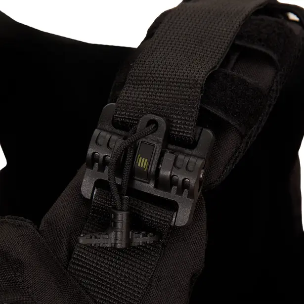 14 - Плитоноска Warmor Gen.3 Pro Max. Система швидкого скидання. (Комплект 7 підсумків). Колір Чорний