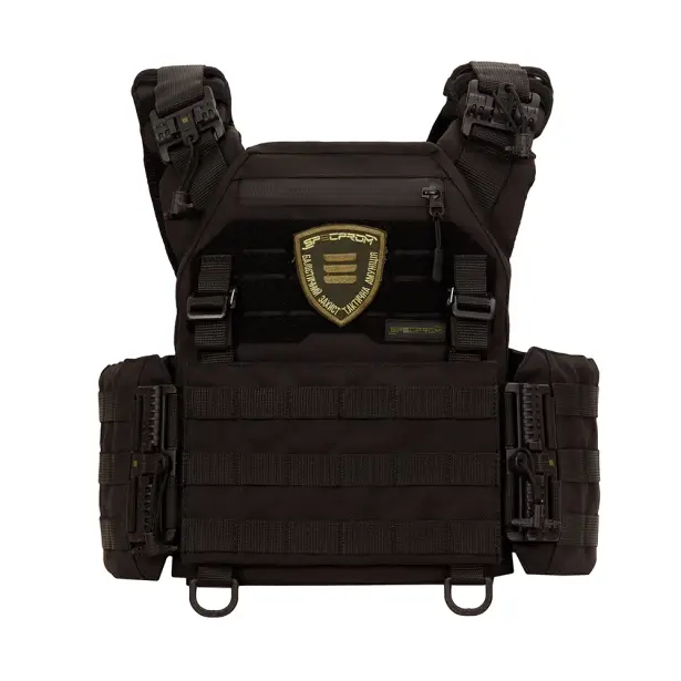 5 - Плитоноска Warmor Gen.3 Pro з системою швидкого скидання. Molle. Колір Чорний