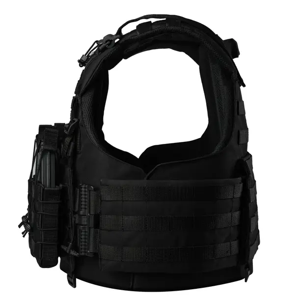 3 - Плитоноска Warmor Gen.4 (Комплект 4 підсумки) з системою швидкого скидання. Molle. Колір Чорна