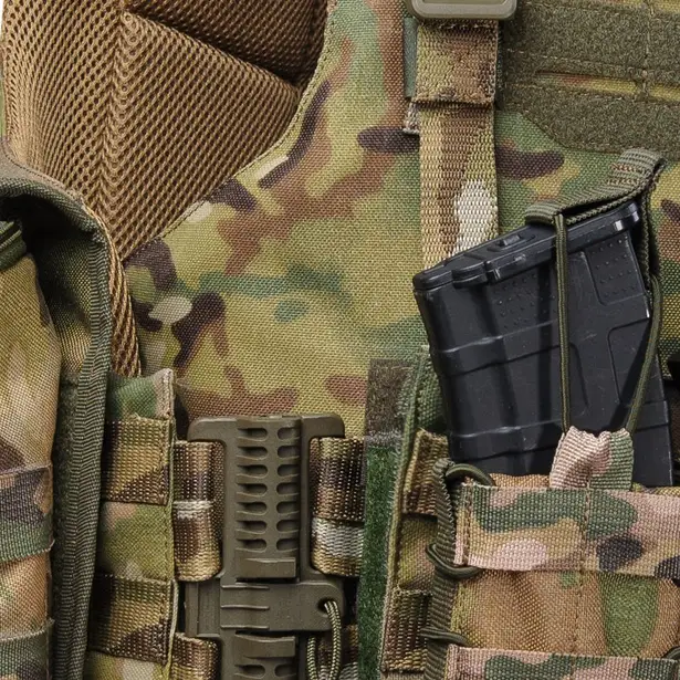 7 - Плитоноска Warmor Gen.4 Max. Система швидкого скидання. (Комплект 9 підсумків). Колір Мультикам