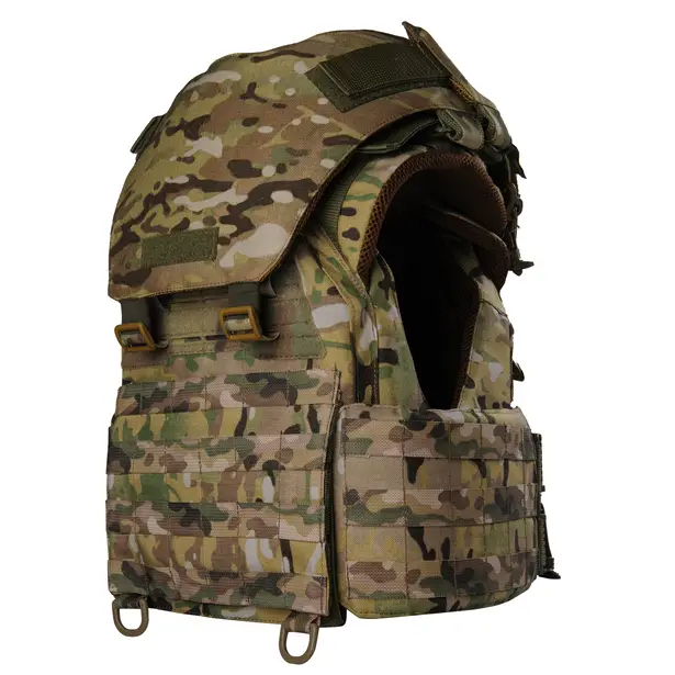 5 - Плитоноска жіноча Warmor gen.3 FL MAX (for Ladies) (без плит). З максимальним набором підсумків, захистом шиї по 1 класу ДСТУ. Мультикам.