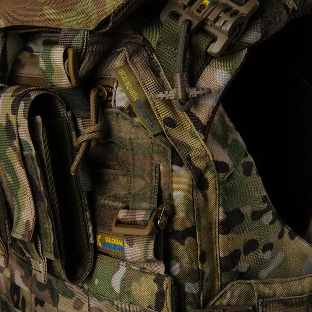 10 - Плитоноска жіноча Warmor gen.3 FL MAX (for Ladies) (без плит). З максимальним набором підсумків, захистом шиї по 1 класу ДСТУ. Мультикам.