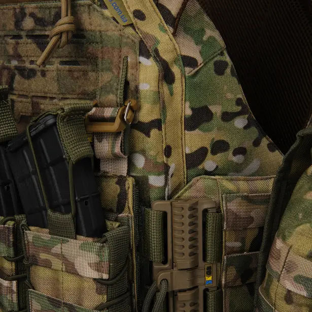 9 - Плитоноска жіноча Warmor gen.3 FL MAX (for Ladies). З максимальним набором підсумків, швидким боковим та верхнім скиданням (без плит). Мультикам.