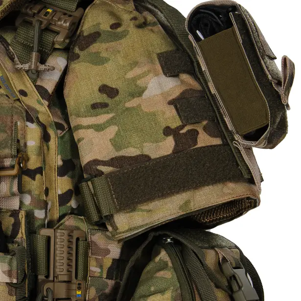 8 - Плитоноска жіноча Warmor gen.3 FL MAX (for Ladies) (без плит). З максимальним набором підсумків, захистом шиї та плечей по 1 класу ДСТУ. Мультикам.