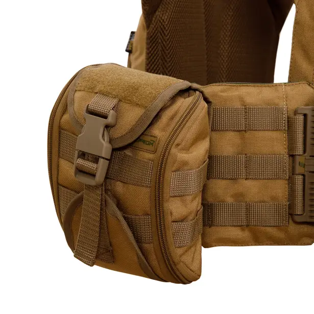 11 - Плитоноска Warmor gen.3 Pro Max. Система швидкого скидання. 7 підсумок. Койот