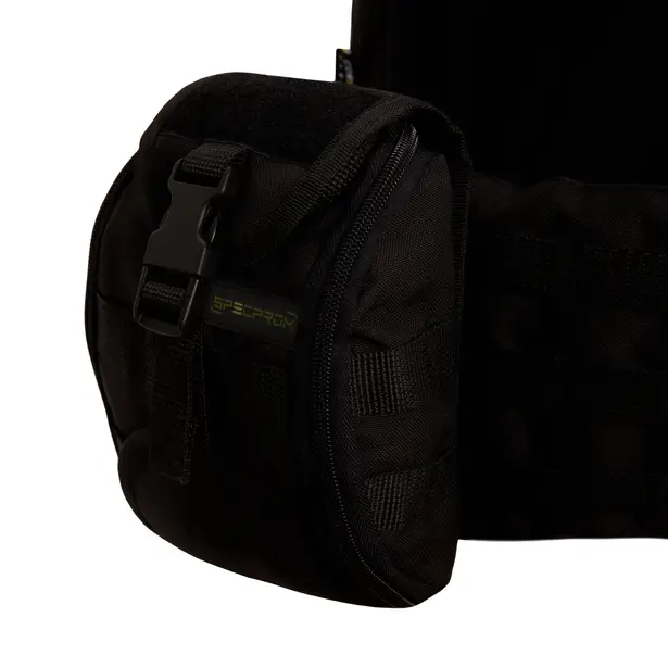 3 - Плитоноска Warmor gen.3 Pro Max XL Чорний. Система швидкого скидання. 7 підсумок. (Великого розміру)