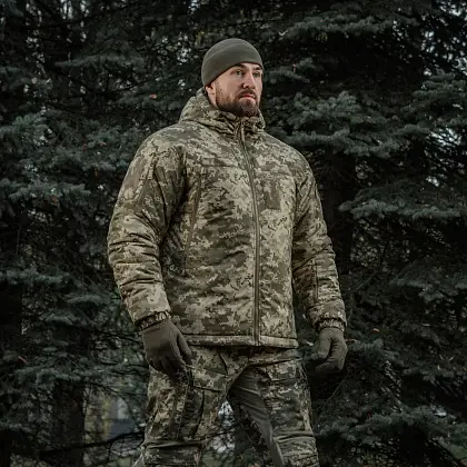 3 - Куртка тактична зимова M-Tac Alpha Gen.IV Pro Primaloft. Піксель MM14