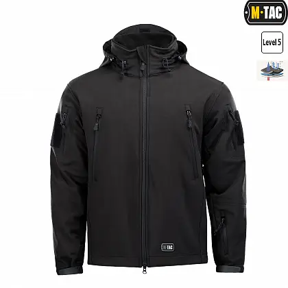 2 - Куртка тактична Soft Shell з підстібкою Black. Чорна