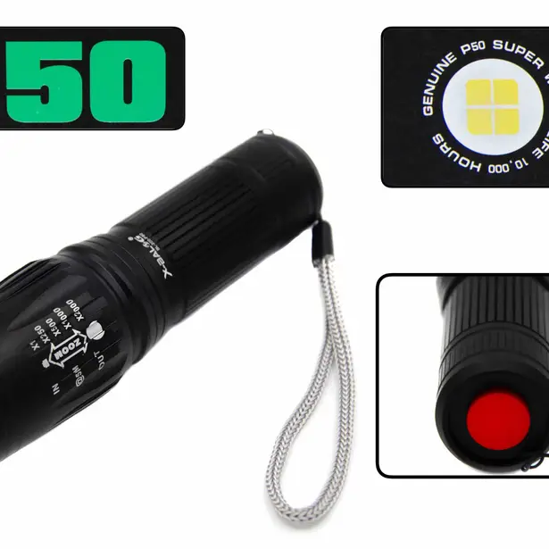 3 - Ліхтар ручний Police BL-200 P50 LED, Чорний