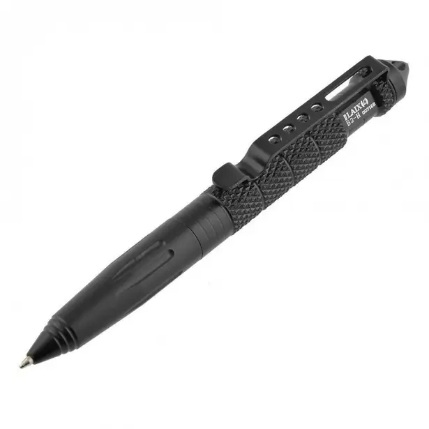 1 - Тактическая ручка со стеклобоем Laix B2 Tactical Pen из алюминия, Черный
