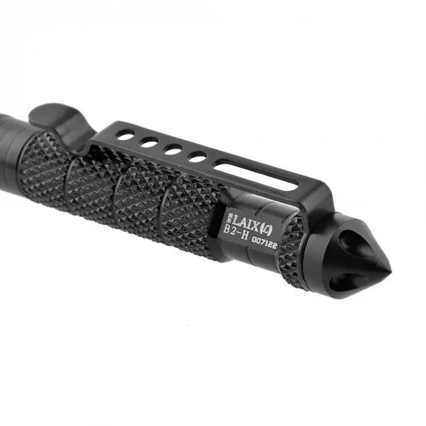 3 - Тактическая ручка со стеклобоем Laix B2 Tactical Pen из алюминия, Черный