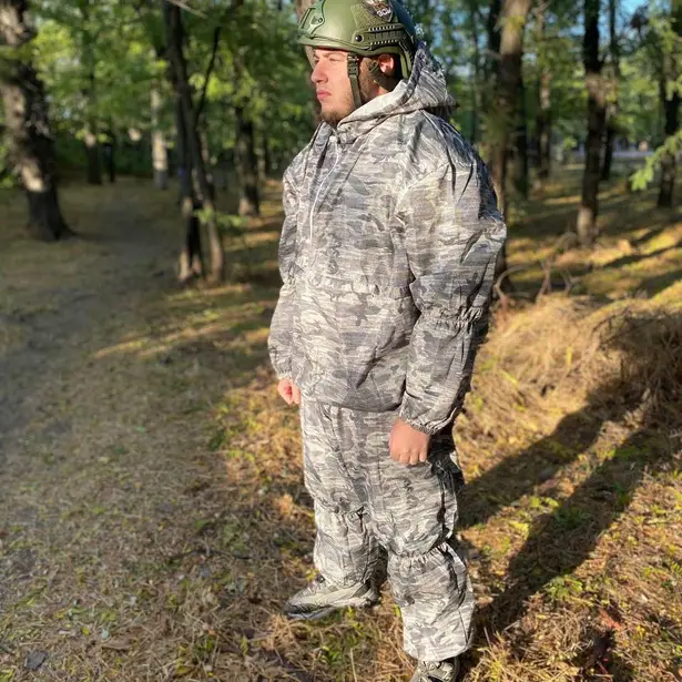 1 - Маскувальний костюм SPECPROM. Зимовий. Grey Multicam
