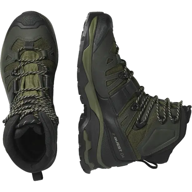 1 - Черевики тактичні SALOMON Quest 4 GTX, Чорний-Хакі