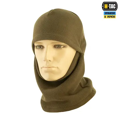 2 - Балаклава-ніндзя M-Tac Elite фліс (320г/м2). Темна Олива
