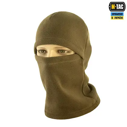 1 - Балаклава-ніндзя M-Tac Elite фліс (320г/м2). Темна Олива
