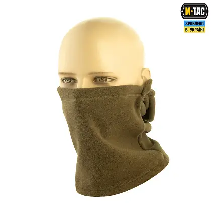 3 - Балаклава-ніндзя M-Tac Elite фліс (320г/м2). Темна Олива