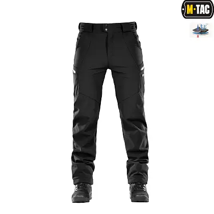 3 - Штани M-Tac Soft Shell Winter. Чорний