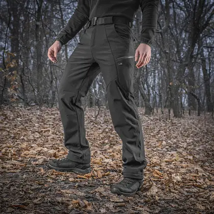 7 - Штани M-Tac Soft Shell Winter. Чорний