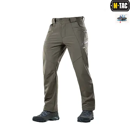 4 - Штани M-Tac Soft Shell Winter. Олива