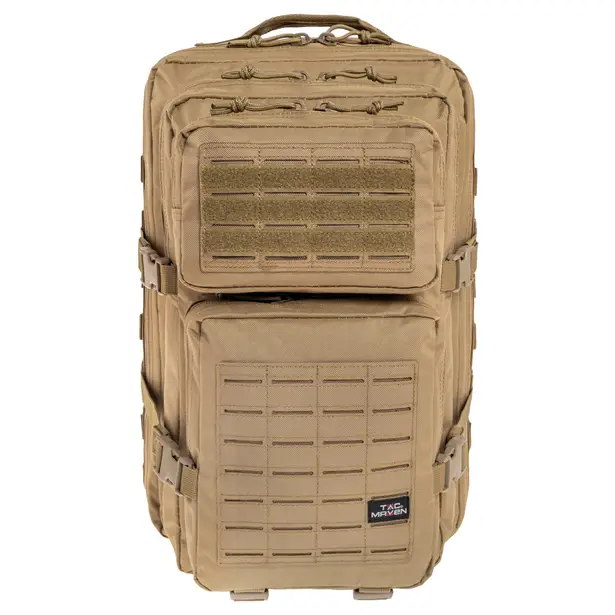 2 - Рюкзак тактичний Pentagon Tac Maven Assault LaserCut 51л, Койот