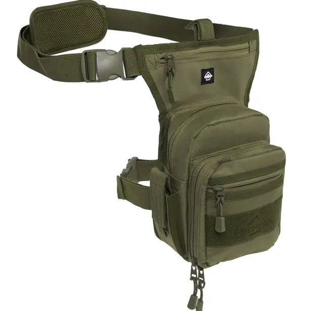 1 - Сумка збройова на стегно Pentagon Max-S 2.0 Gun Thigh Pouch 3,7 л, Олива
