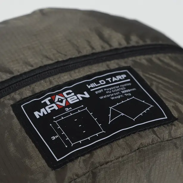 3 - Тент туристический Pentagon Tac Maven WILD TARP 3x3м, Олива