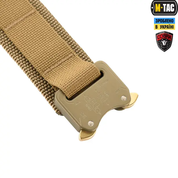 3 - Тактичний ремінь Cobra Buckle Belt M-Tac. Розмір M/L. Койот