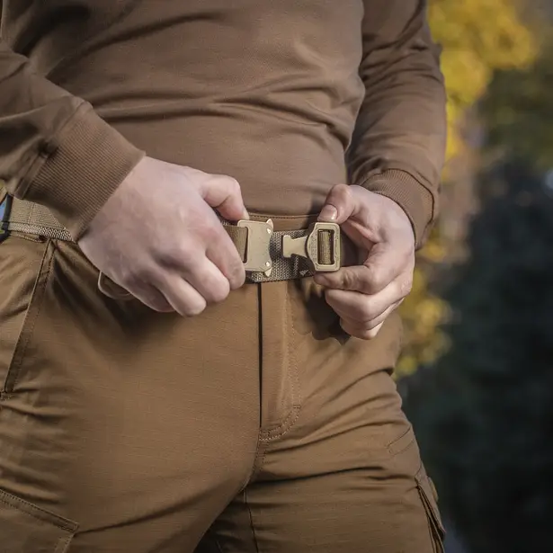 11 - Тактичний ремінь Cobra Buckle Belt M-Tac. Розмір M/L. Койот
