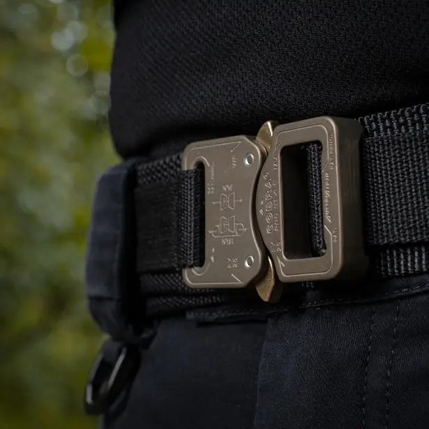 8 - Тактичний ремінь Cobra Buckle Tactical Belt M-Tac. Розмір M/L. Чорний