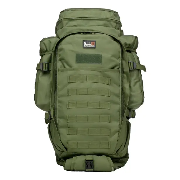 3 - Рюкзак тактичний з відділенням для зброї 9.11 Tactical 60л, Олива