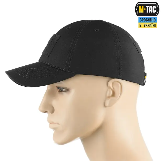 4 - Тактична кепка M-Tac Elite Flex. Чорний
