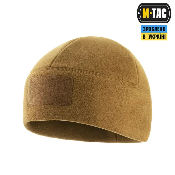 2 - Шапка флисовая M-Tac Watch Cap Elite с Velcro. Койот