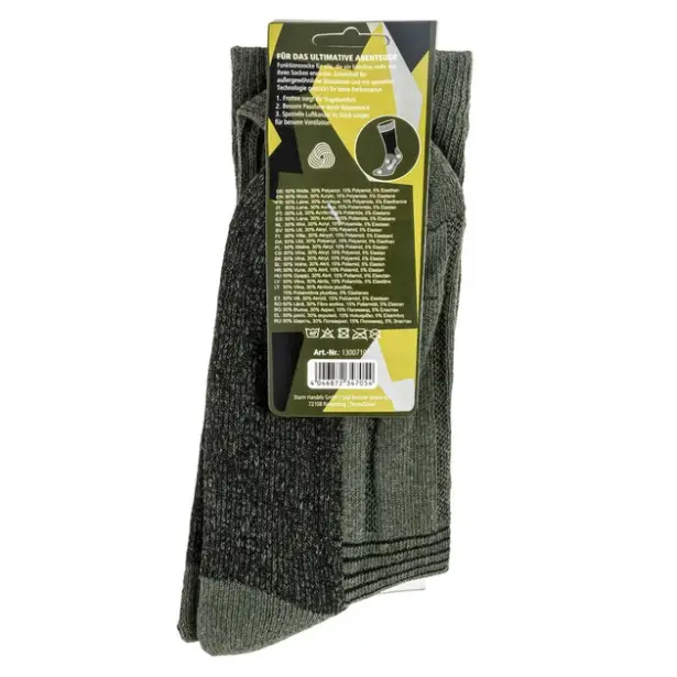9 - Шкарпетки трекінгові Mil-Tec Swedish Boot Socks, Олива