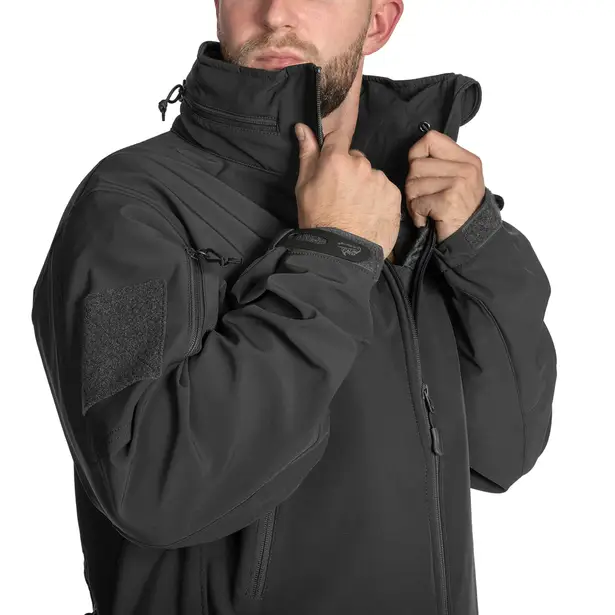 5 - Куртка Helikon Gunfighter Softshell Shark Skin Windblocker. Чорний