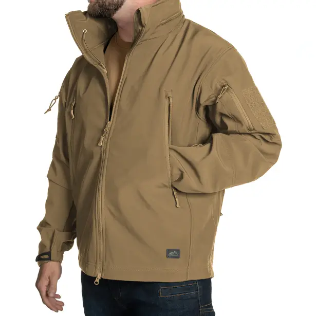 5 - Куртка Helikon Gunfighter Softshell Shark Skin Windblocker. Койот